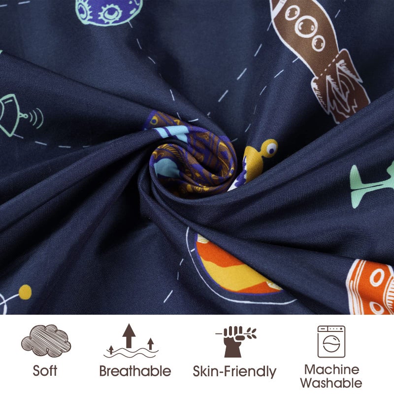 PHF Soft Bassinet Sheet Set, 2 Pack Silky Comfy Breathable Cradle Sheets for Baby Boys Girls, Univeral Fit for Most Cradle and Bassinet Mattress, Space - Image 4